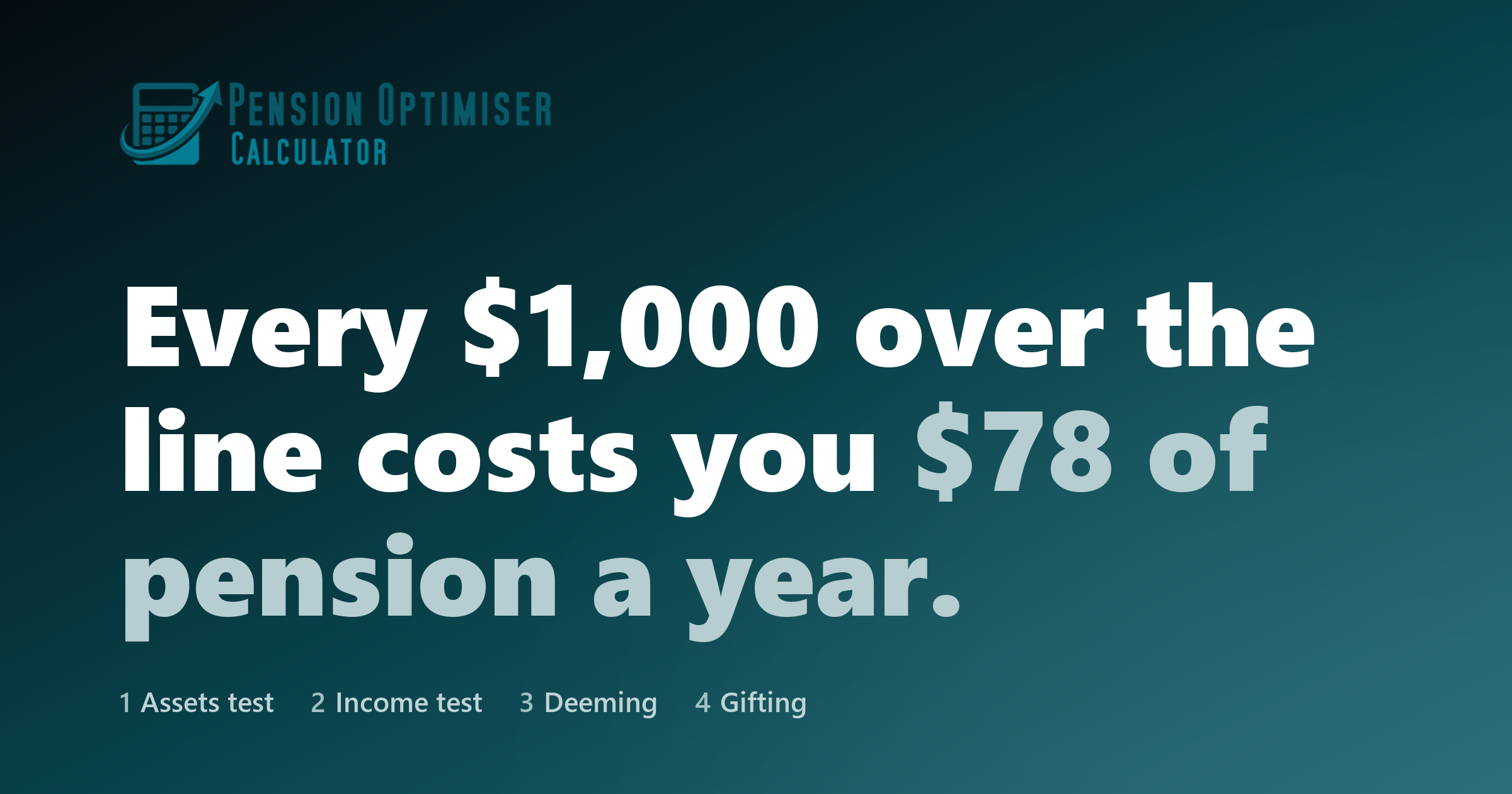 Pension Optimiser