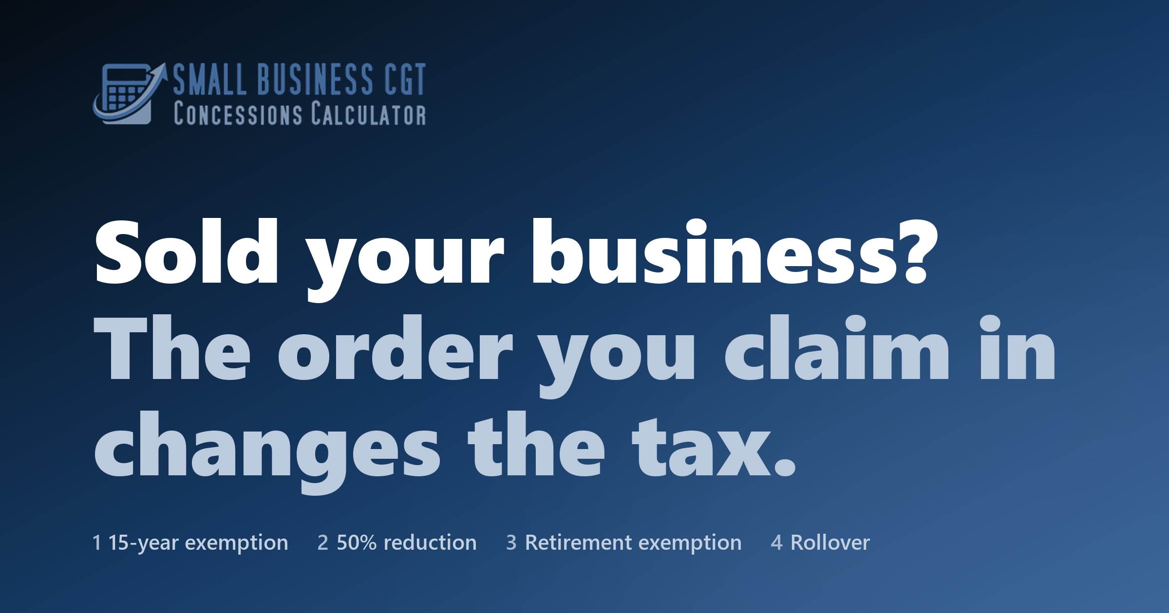 Small Business CGT