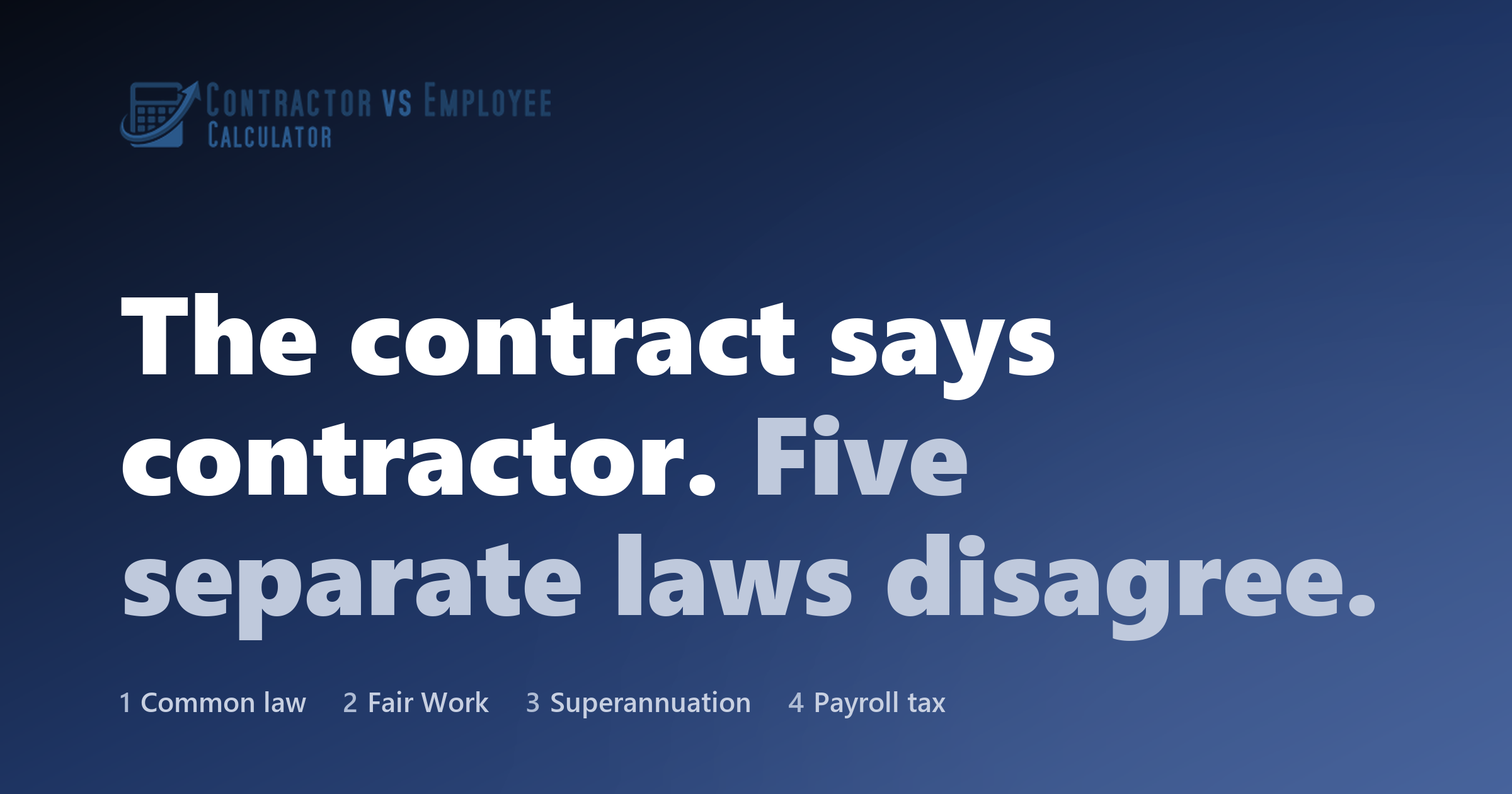 Contractor or Employee