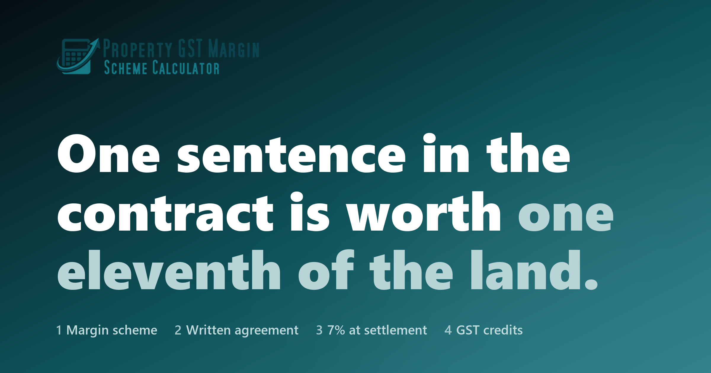 GST Margin Scheme