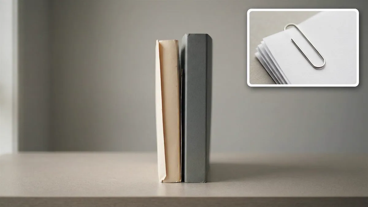 Two separate document folders side by side on a desk, one thicker than the other.